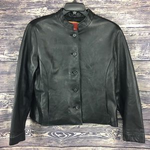Isaac Mizrahi leather jacket size XL